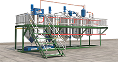 Cooking oil refining machine
